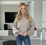 Jalina pulóver világos barna – Innova Fashion – 3. kép